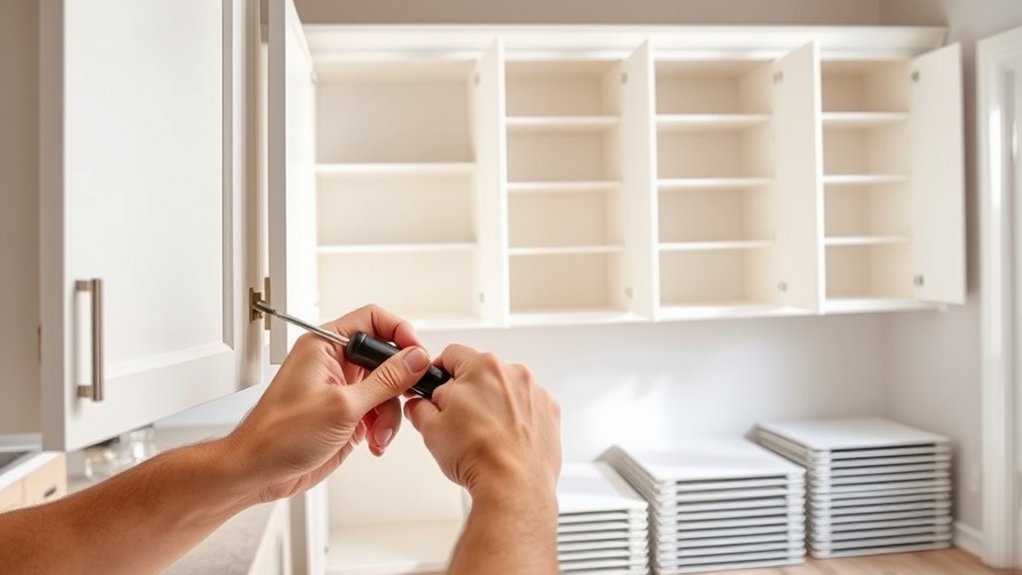 remove cabinets with care