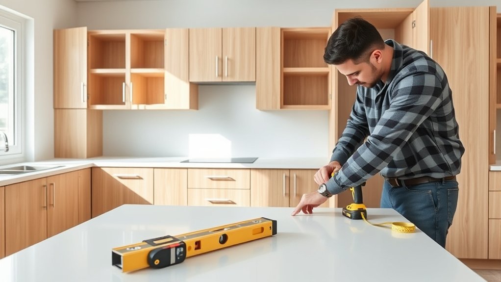 removing mounting aligning finishing