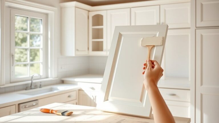 repainting kitchen cabinets step by step