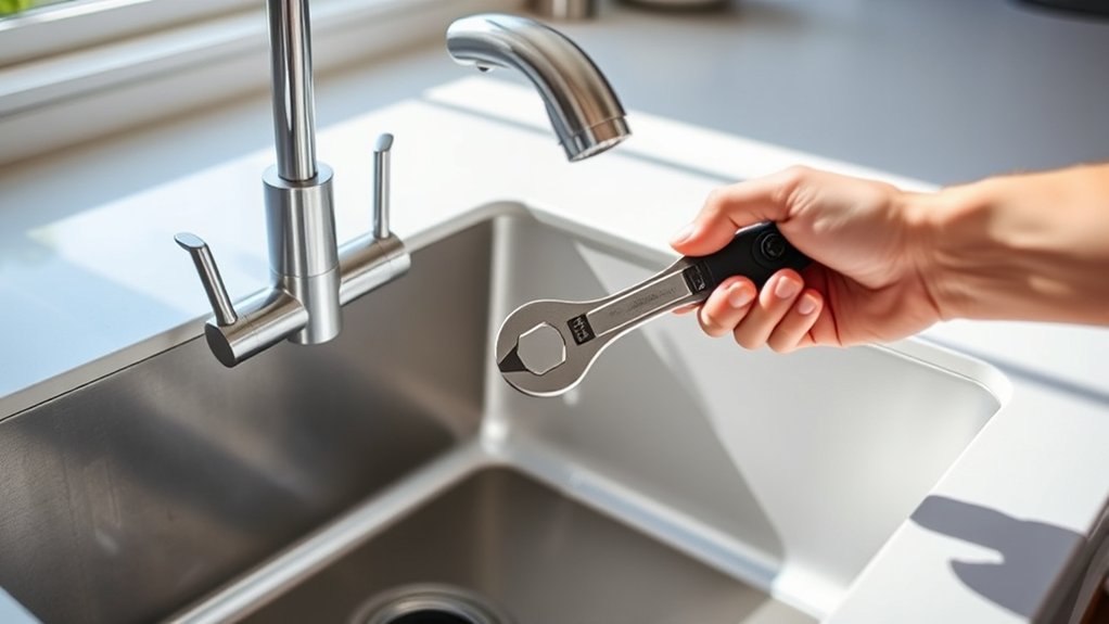replace kitchen sink faucet
