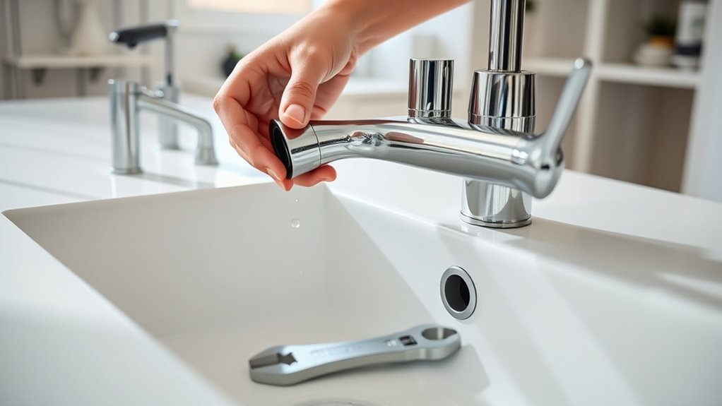 replacing kitchen faucet steps
