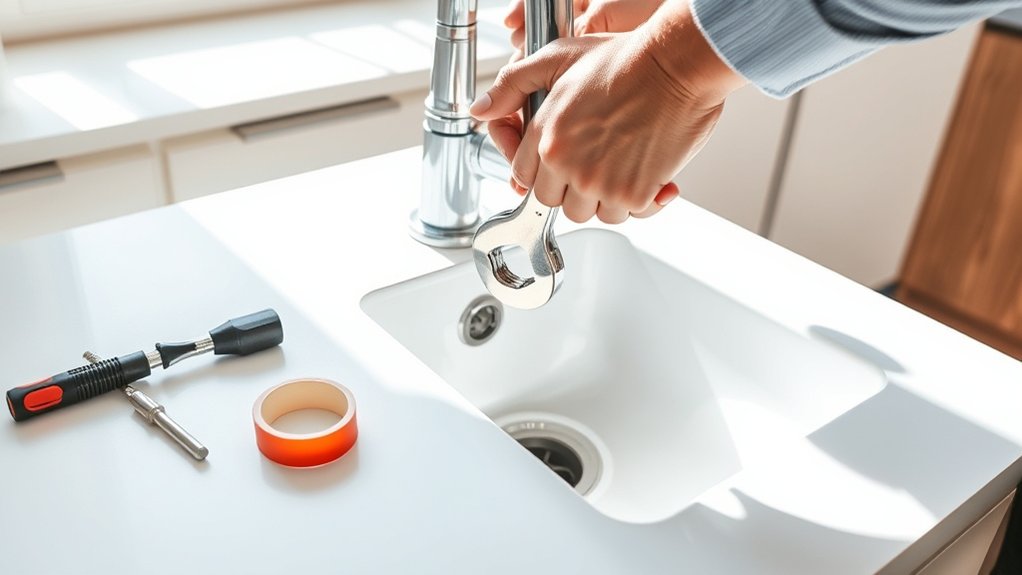 replacing kitchen sink steps