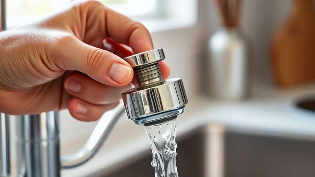 safely remove faucet head