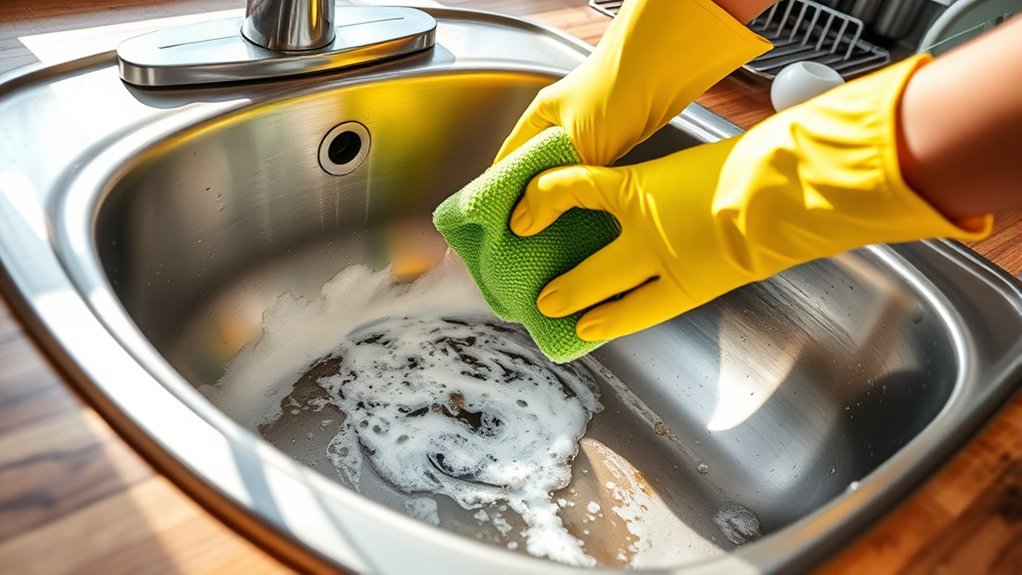 scrub rinse wipe repeat