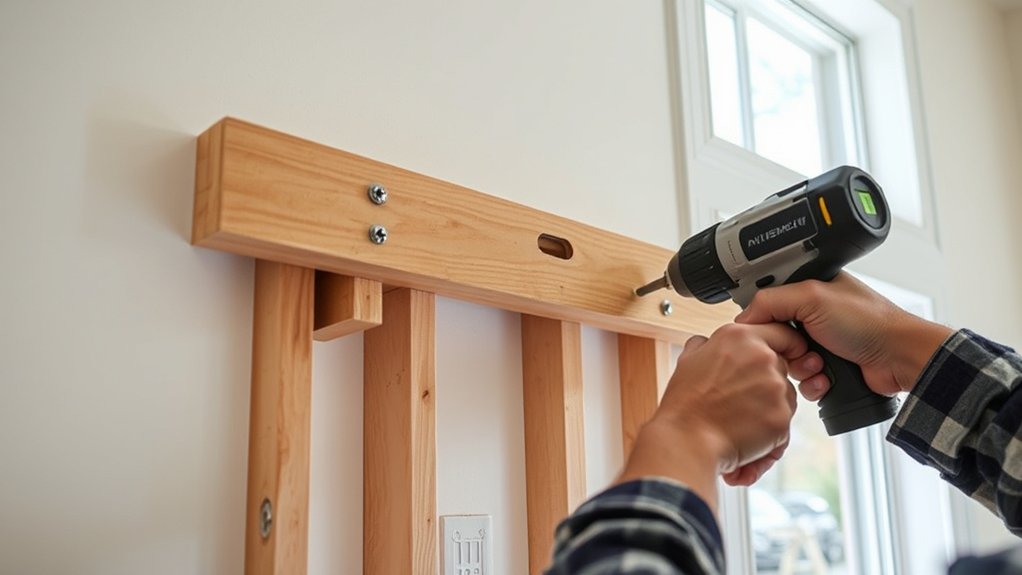 secure wall support rail