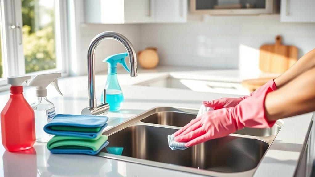 seven step kitchen cleaning
