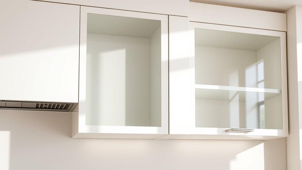 shallow cabinets enhance openness