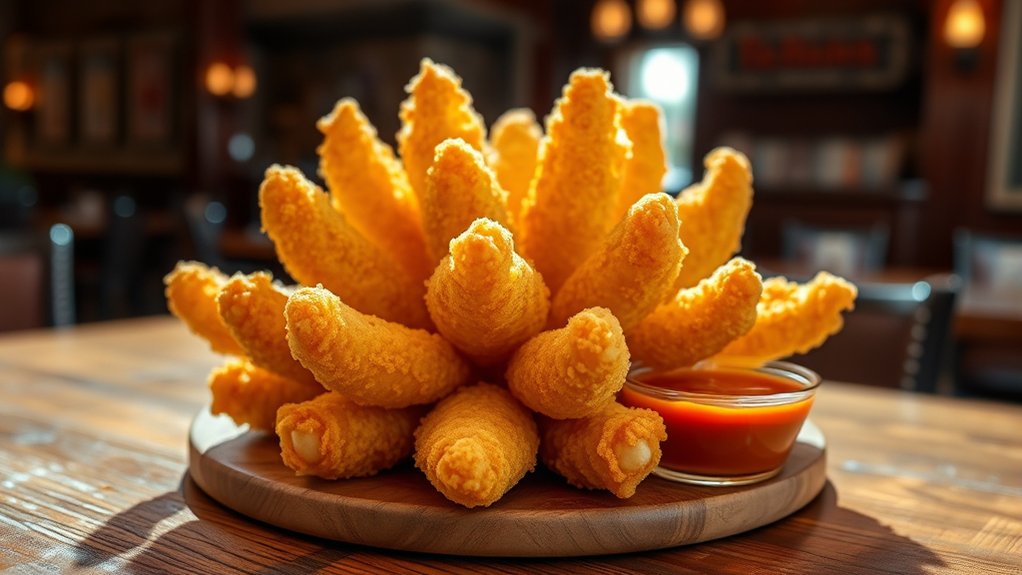 shareable golden fried onion