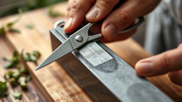 sharpen kitchen shears easily