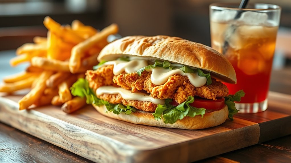 signature crispy chicken combo