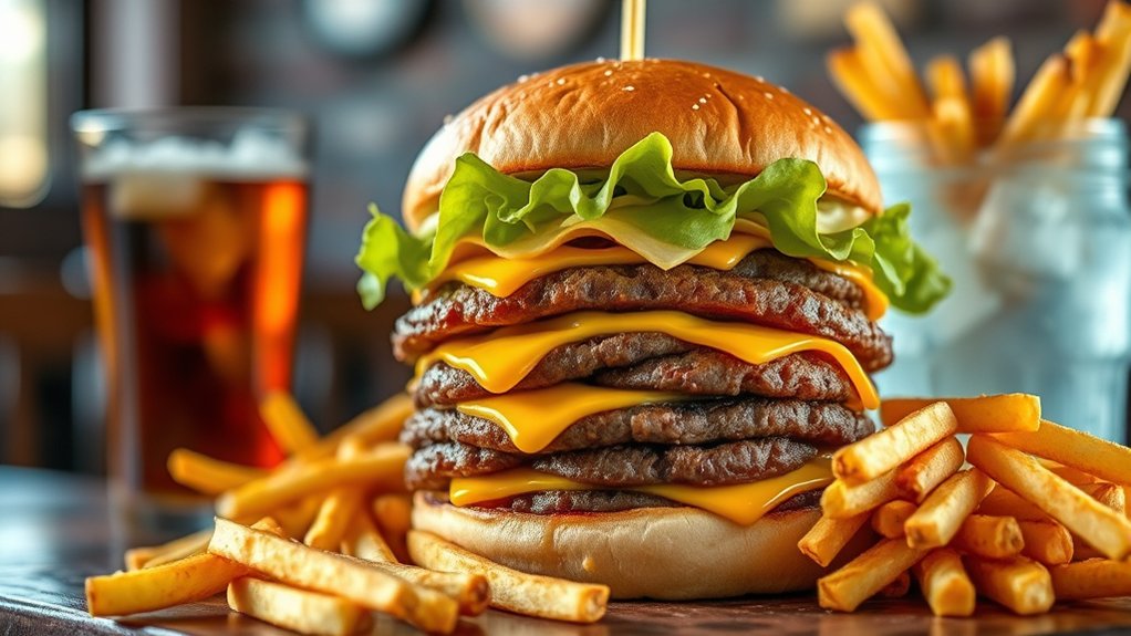 signature double cheeseburger satisfaction
