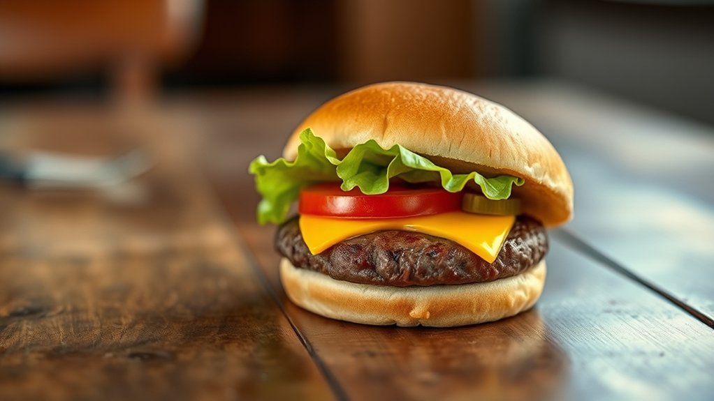 smaller customizable affordable burger