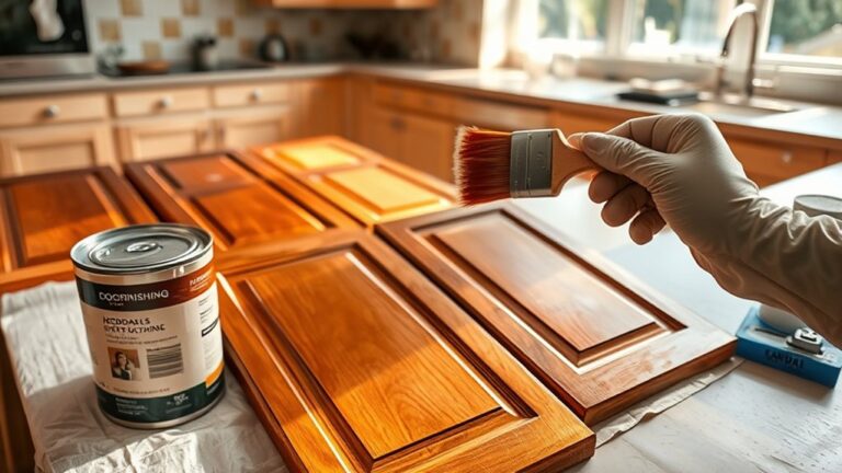staining cabinets step by step
