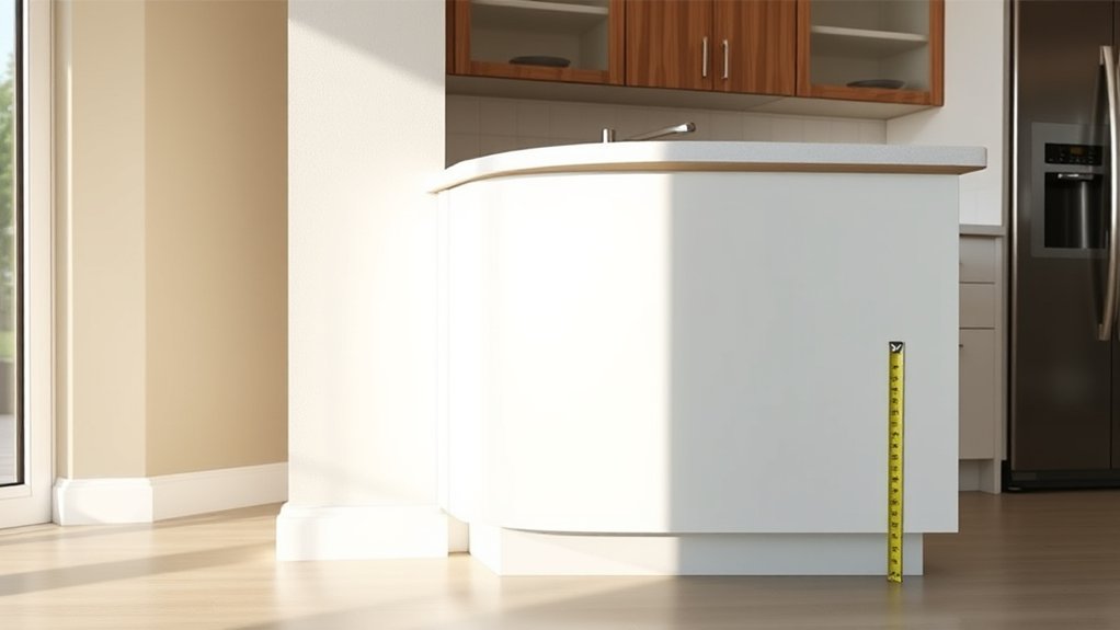 standard cabinet height with countertop