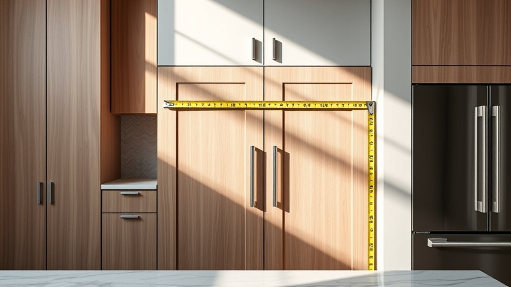 standard cabinet width ranges