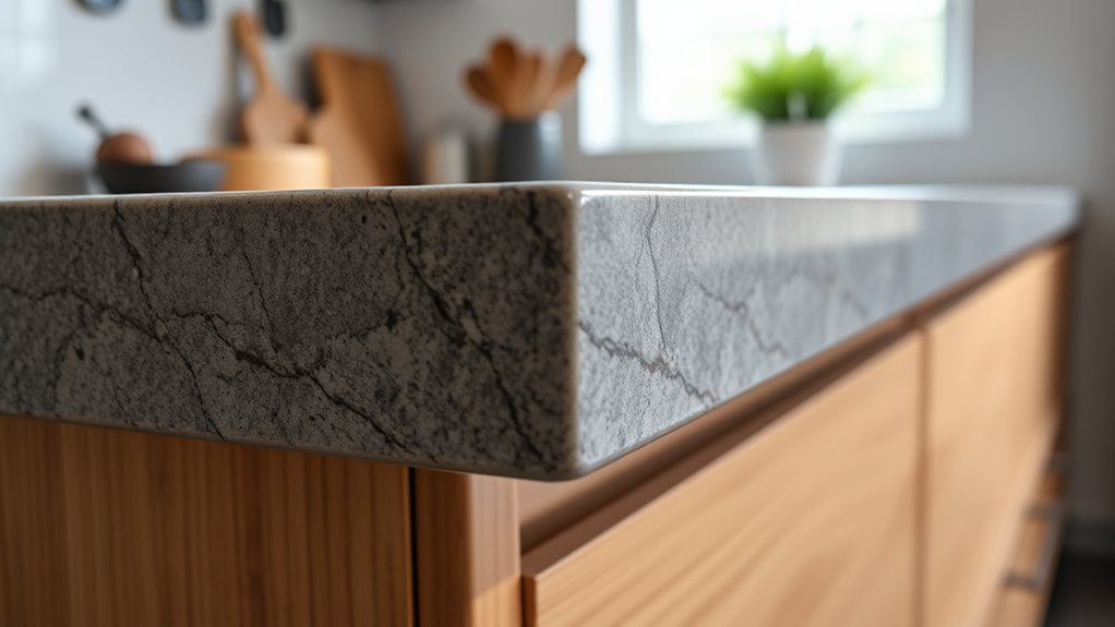 standard kitchen countertop depth