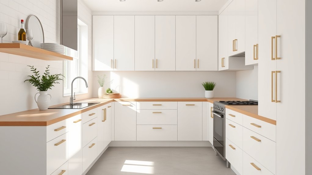 timeless white cabinet versatility