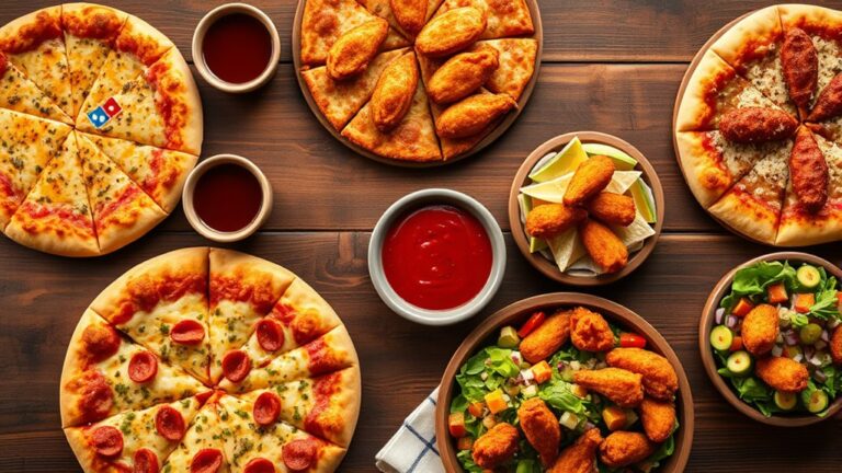 top domino menu items