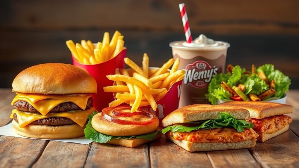 top wendy menu items