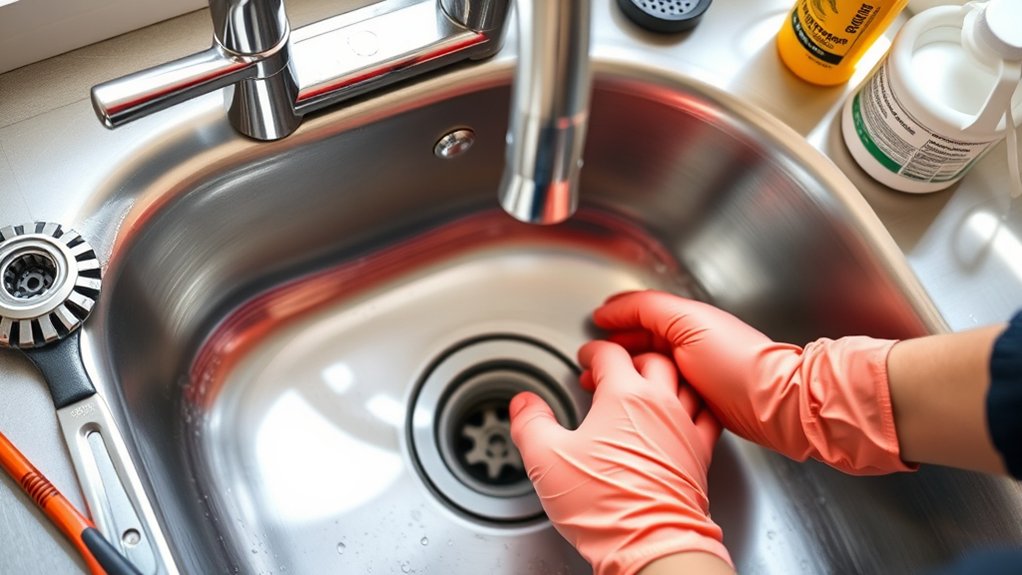 unclog kitchen sink quickly