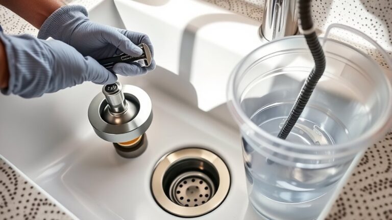 unclogging disposal sink