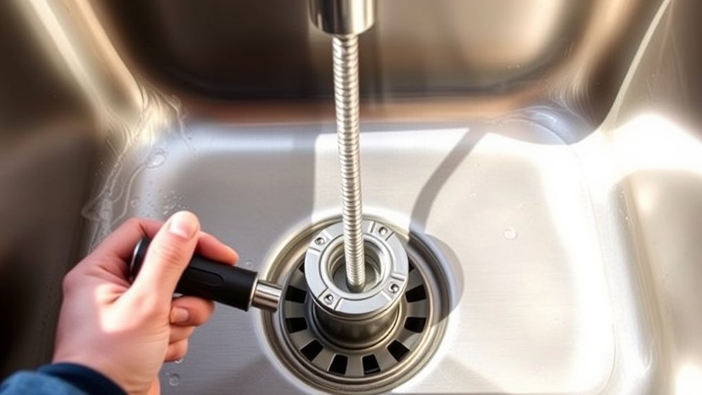 unclogging garbage disposal method
