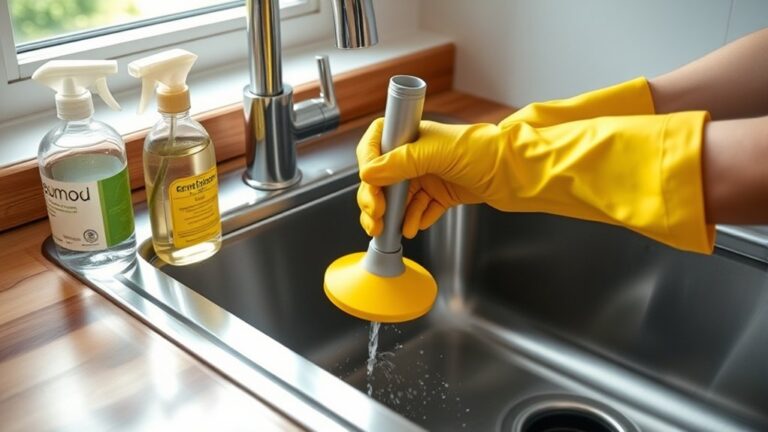 unclogging kitchen sink tips