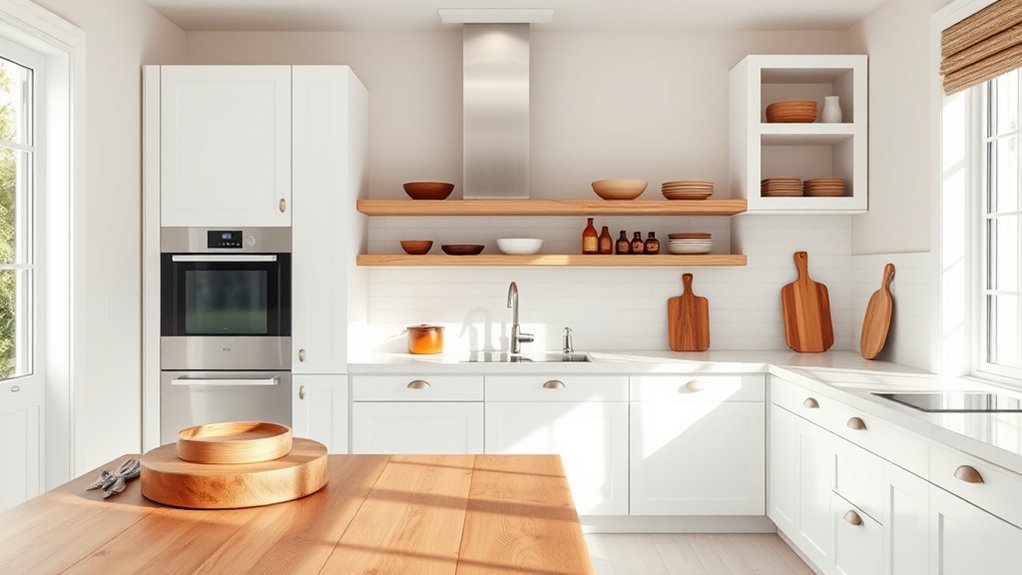 warm rustic wood accents