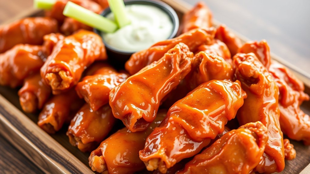 wings flavors sizes options